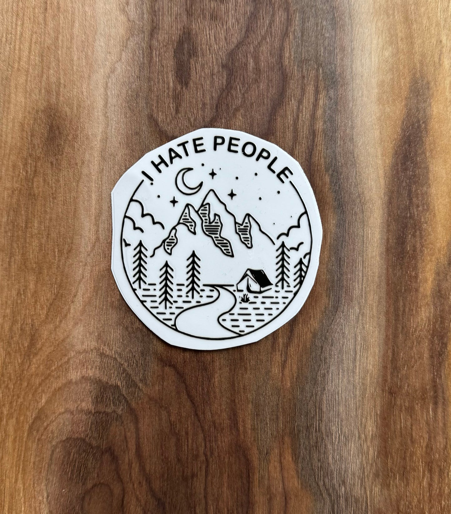 I Hate People UV Dtf Sticker