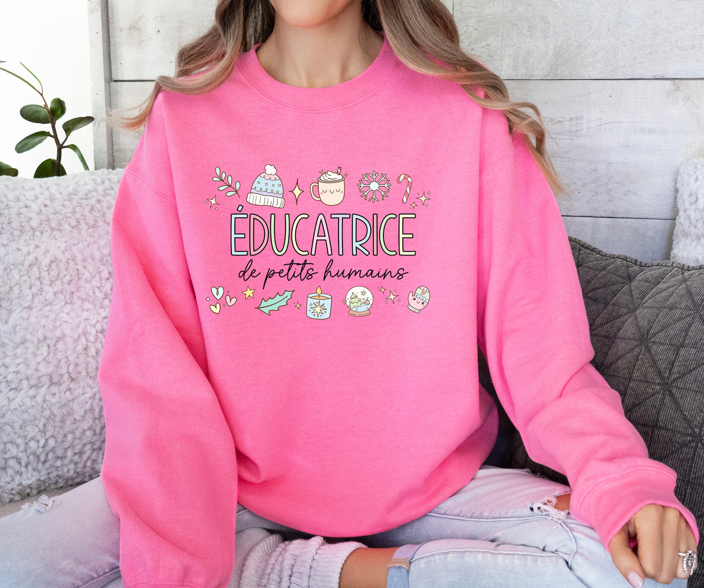 Éducatrice de Petits Humains Crewneck
