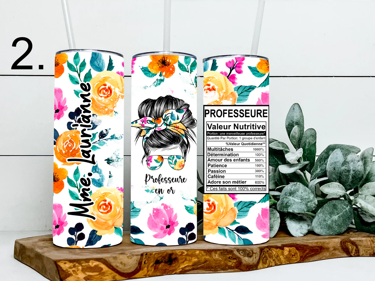 Professeure/Éducatrice En Or Tumbler