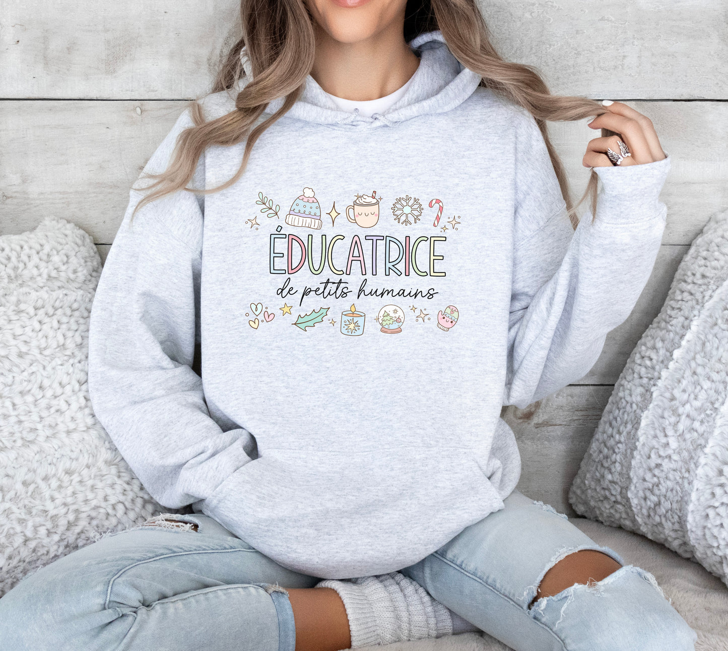 Éducatrice de Petits Humains Hoodie