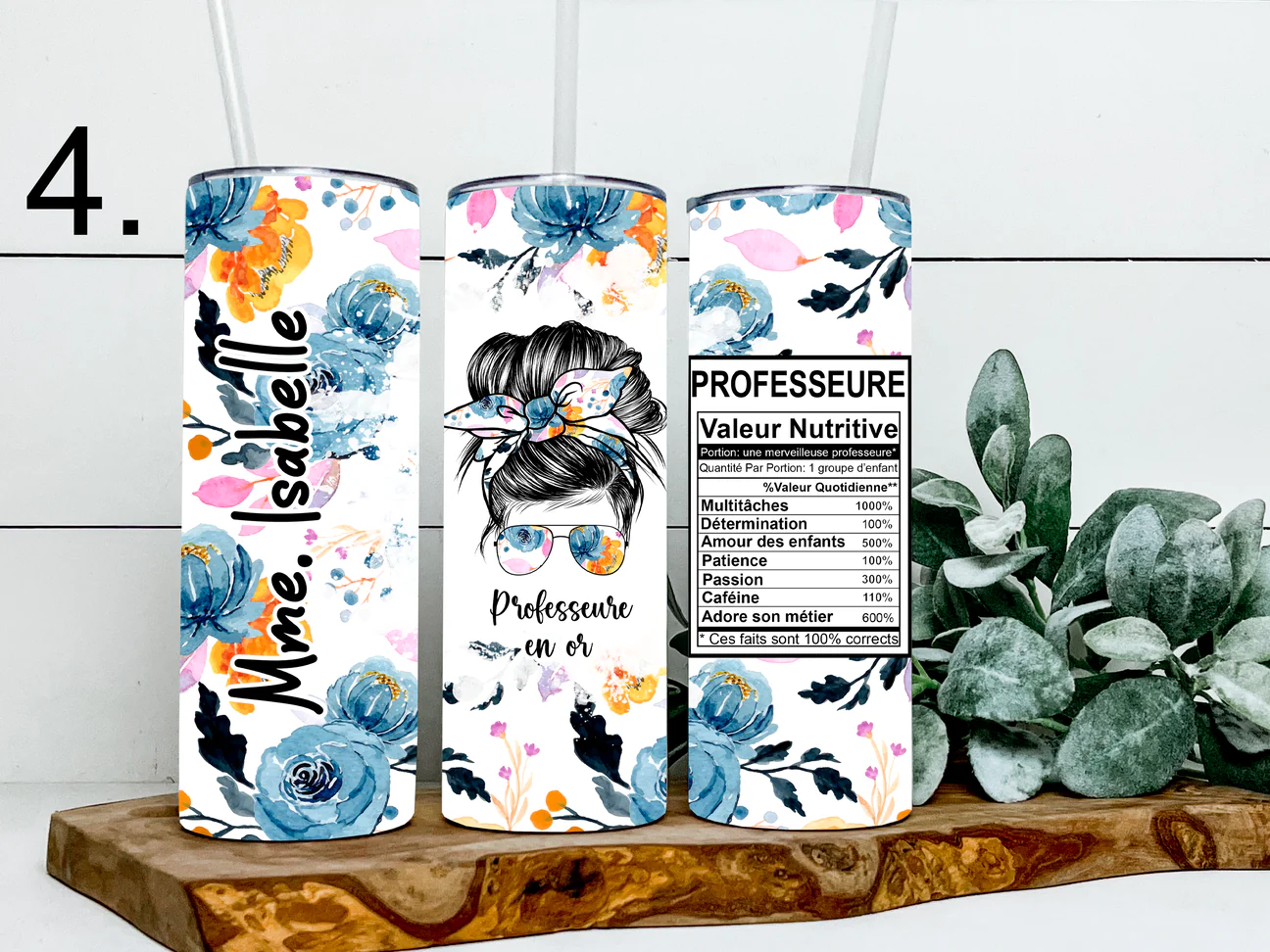 Professeure/Éducatrice En Or Tumbler