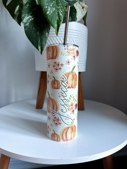 Personalized Pumpkin Tumbler
