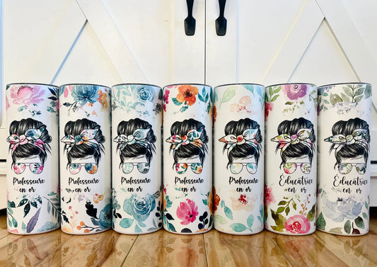 Professeure/Éducatrice En Or Tumbler