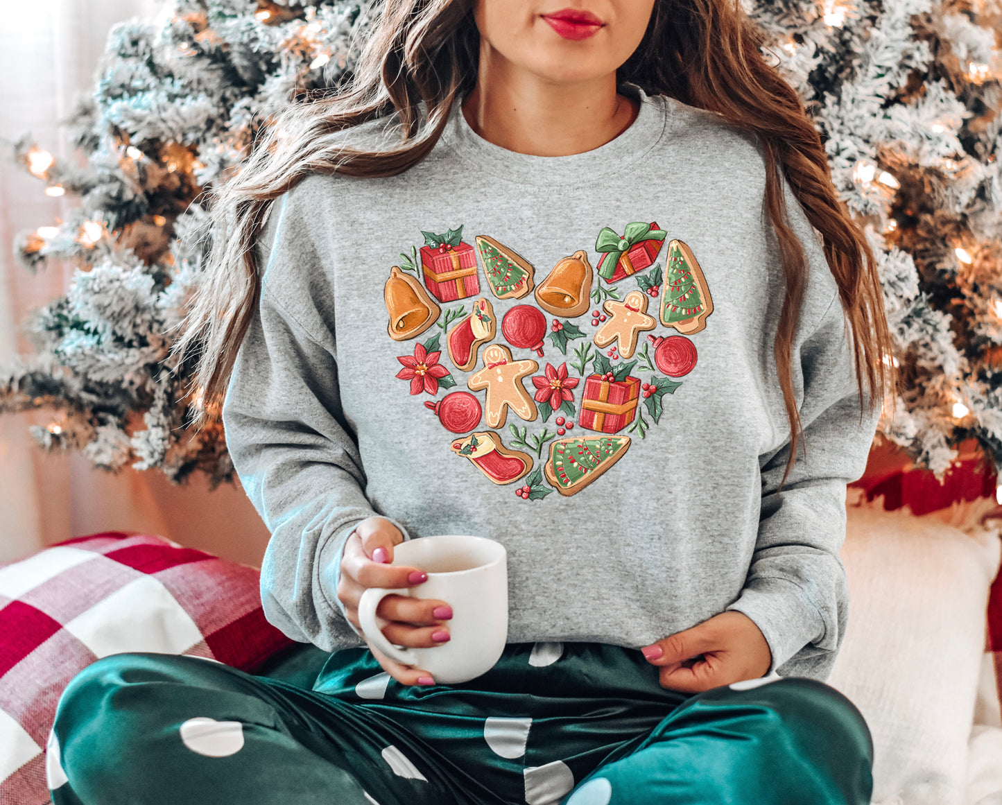Christmas Heart Crewneck