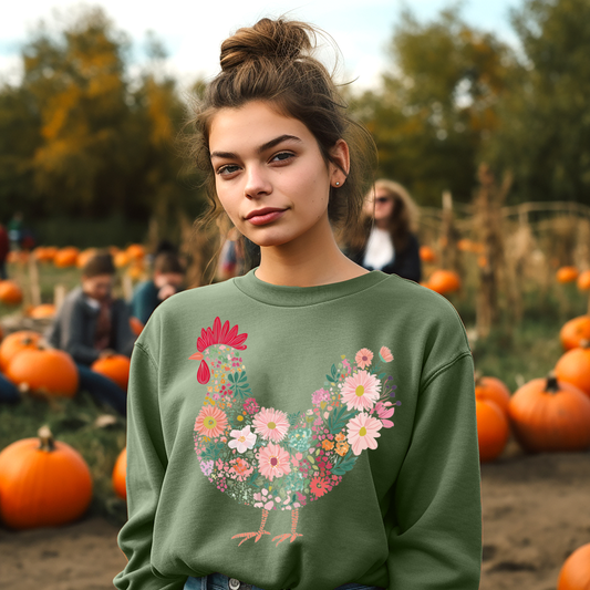 READY TO SHIP SMALL Chicken Crewneck
