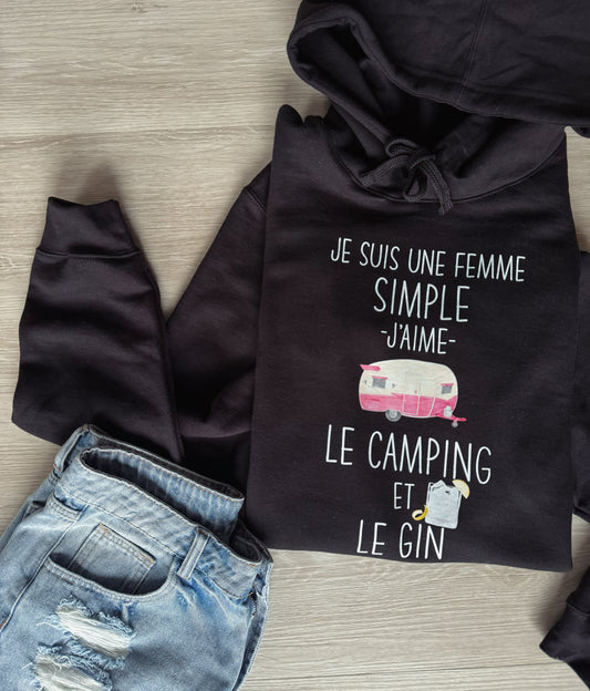 Camping And Gin Hoodie