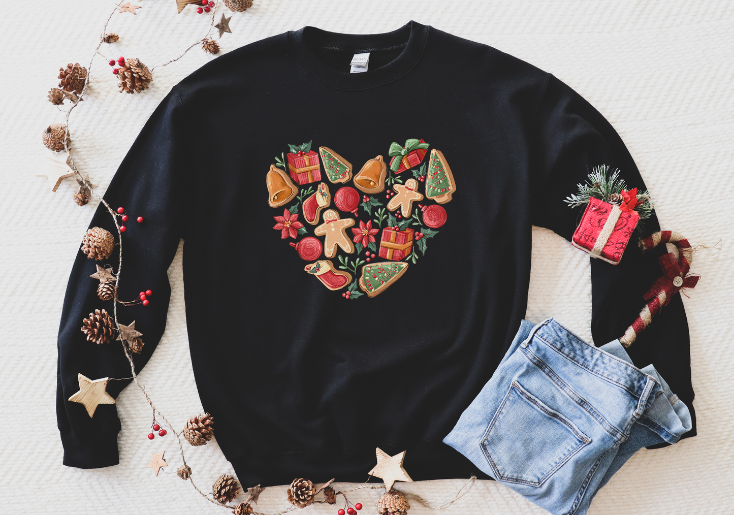 Christmas Heart Crewneck