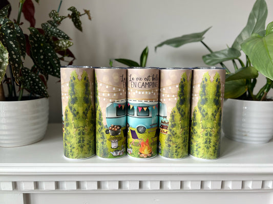 La Vie Est Belle En Camping Tumbler