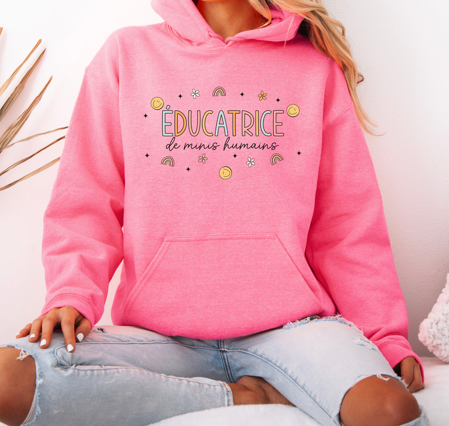 Éducatrice de Minis Humains Hoodie