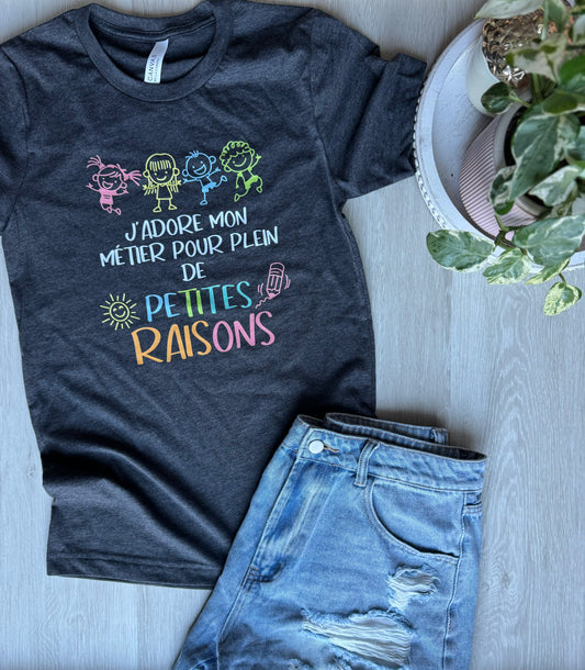 READY TO SHIP MEDIUM J'adore mon Métier T-Shirt