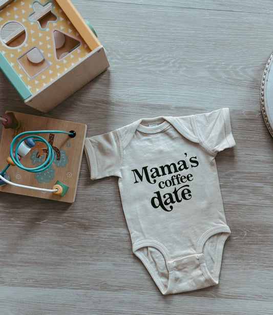 READY TO SHIP New Born Mama's Coffee Date Onesie