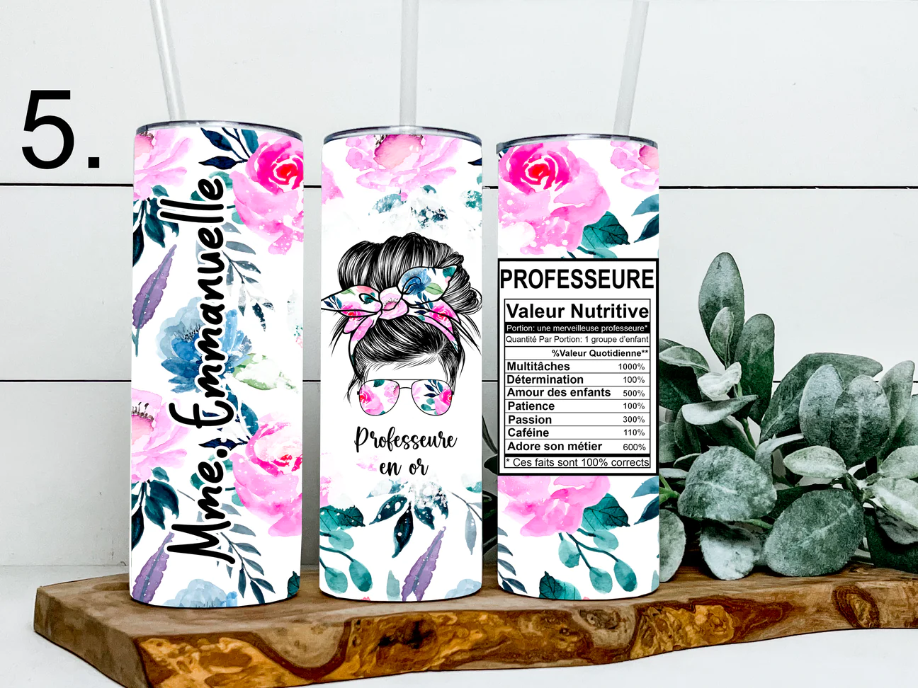 Professeure/Éducatrice En Or Tumbler