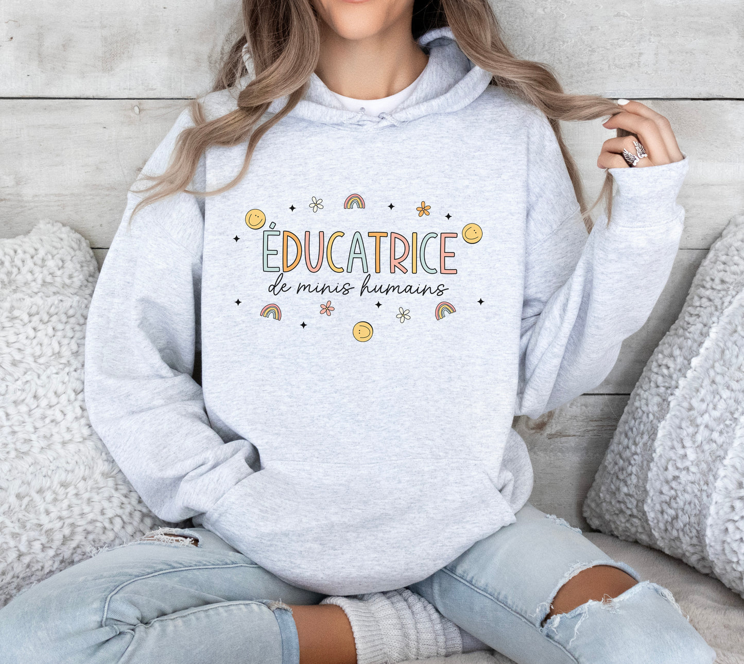 Éducatrice de Minis Humains Hoodie