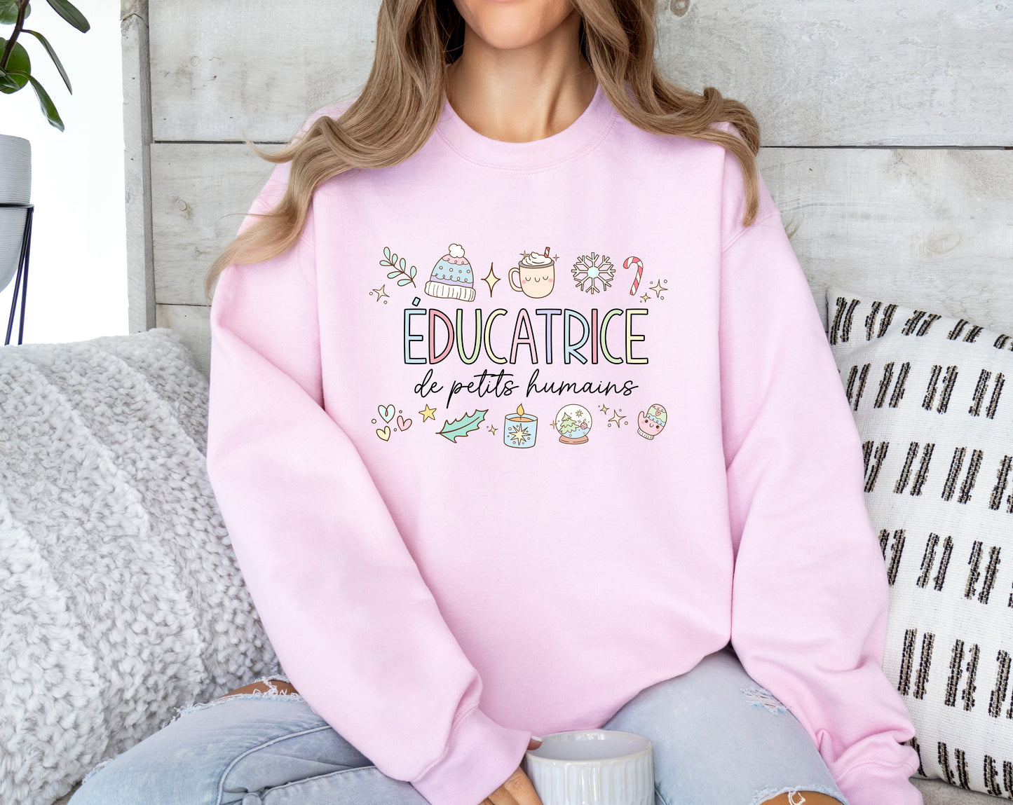 Éducatrice de Petits Humains Crewneck