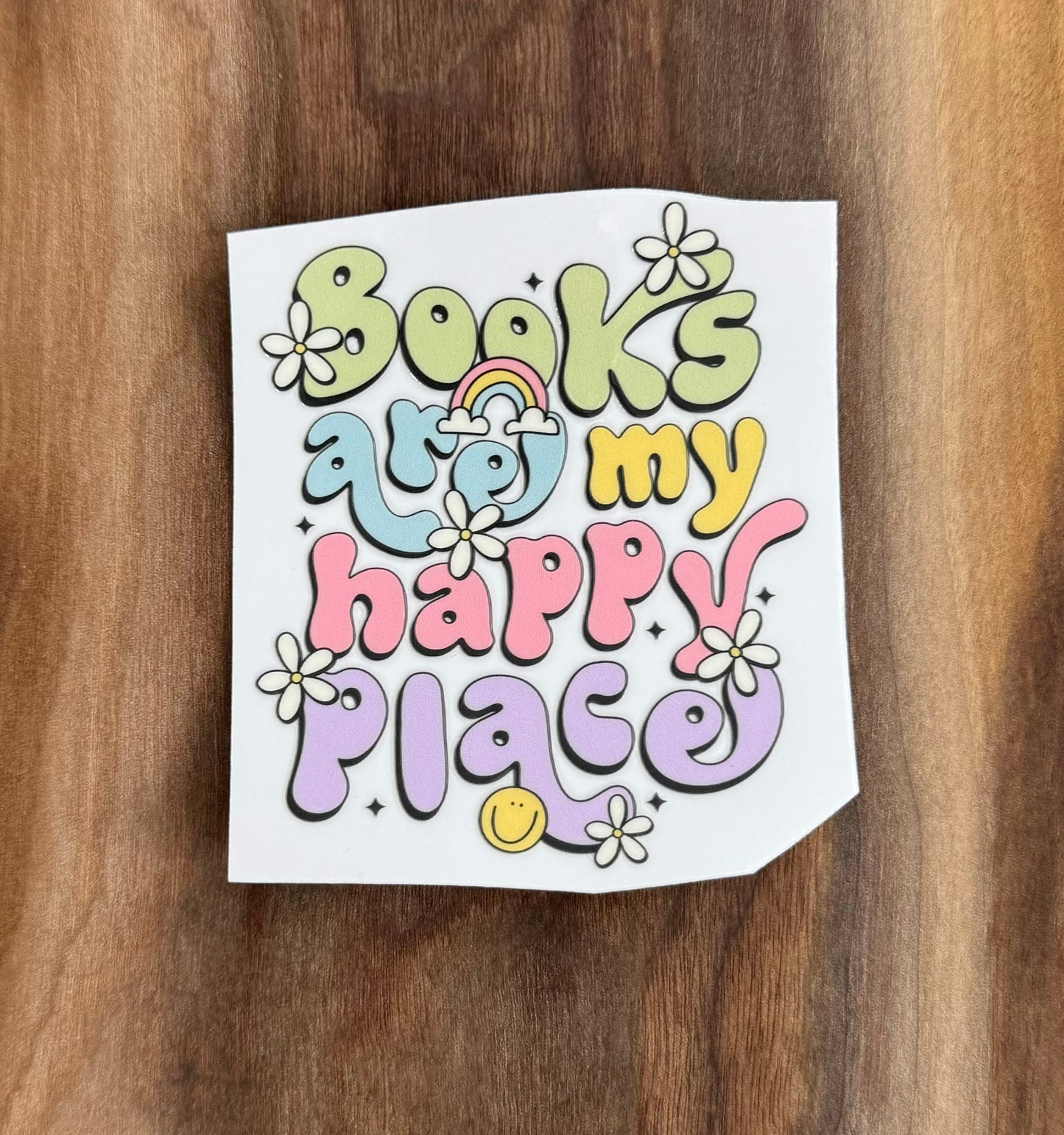 Books are my Happy Place UV Dtf Sticker