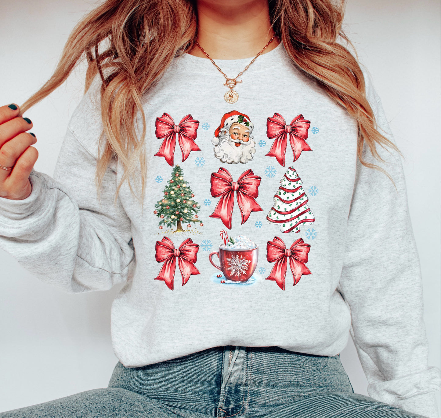 Christmas Bow Crewneck