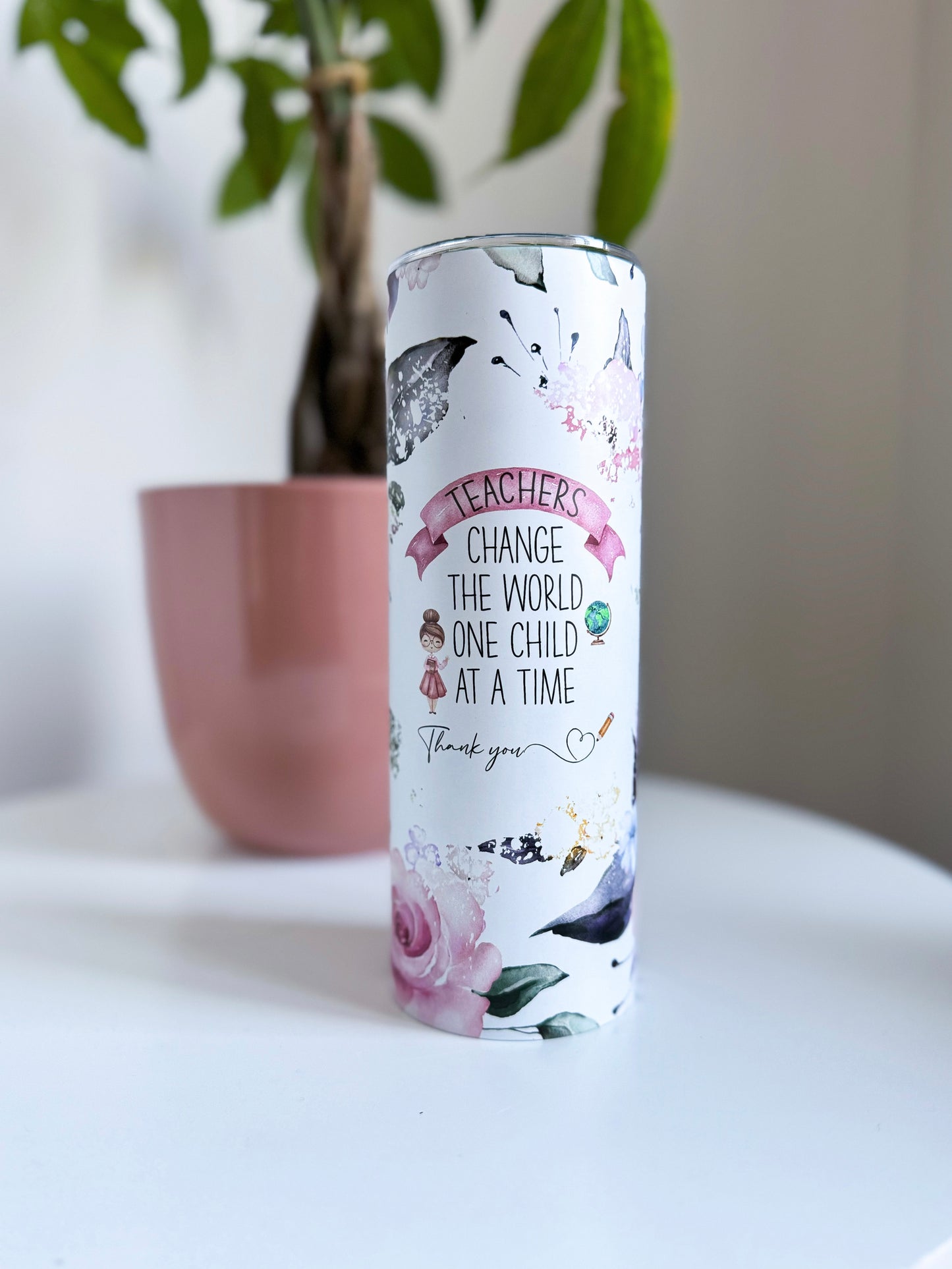 READY TO SHIP Teachers Change The World One Child At a Time Tumbler