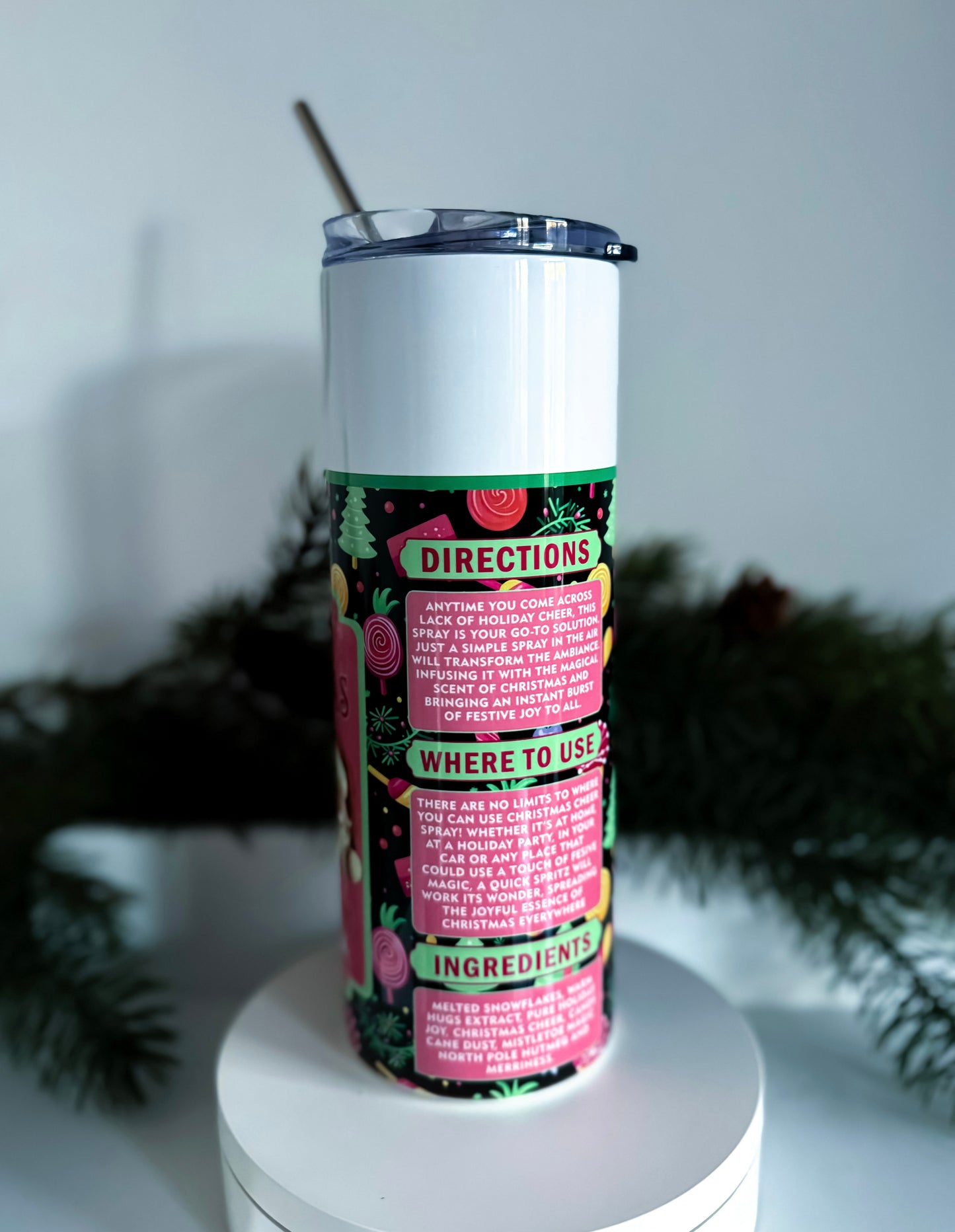 Christmas Cheer Spray Tumbler