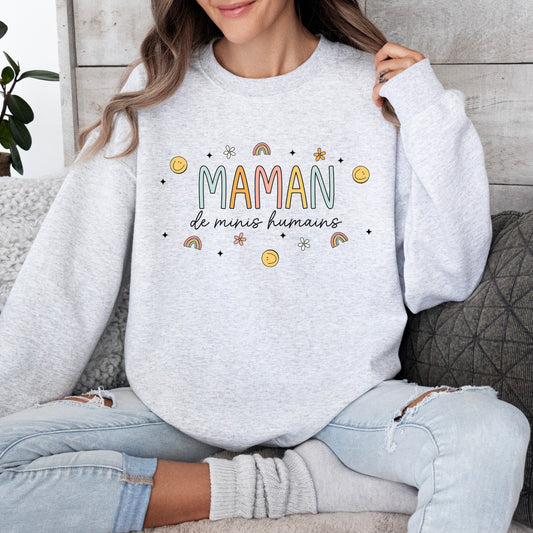 Maman de Minis Humains Crewneck