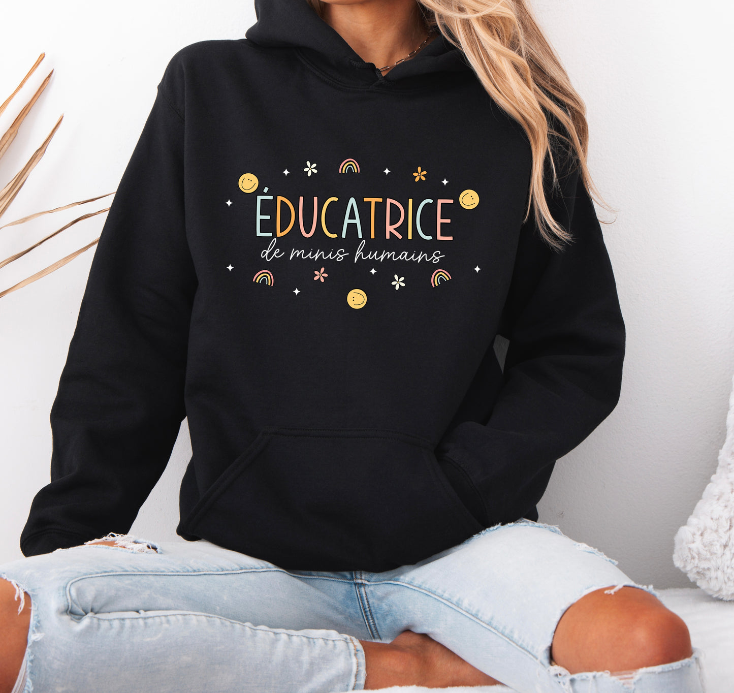 Éducatrice de Minis Humains Hoodie