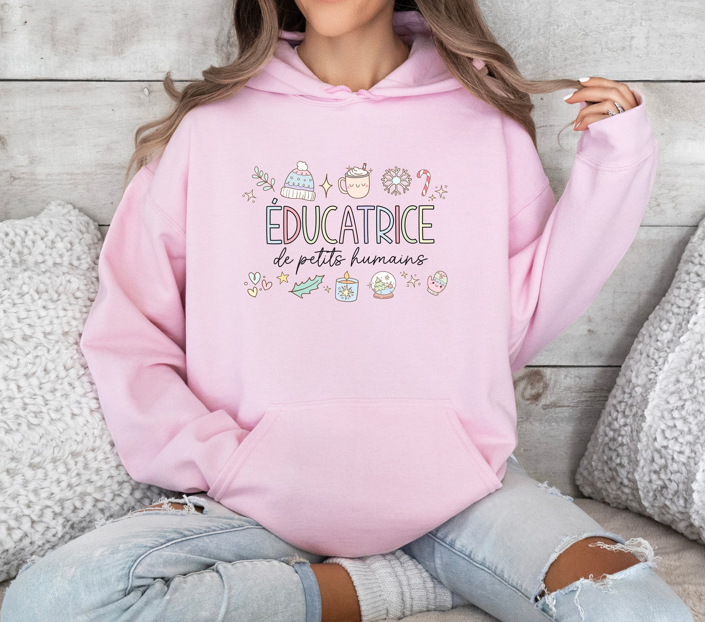 Éducatrice de Petits Humains Hoodie