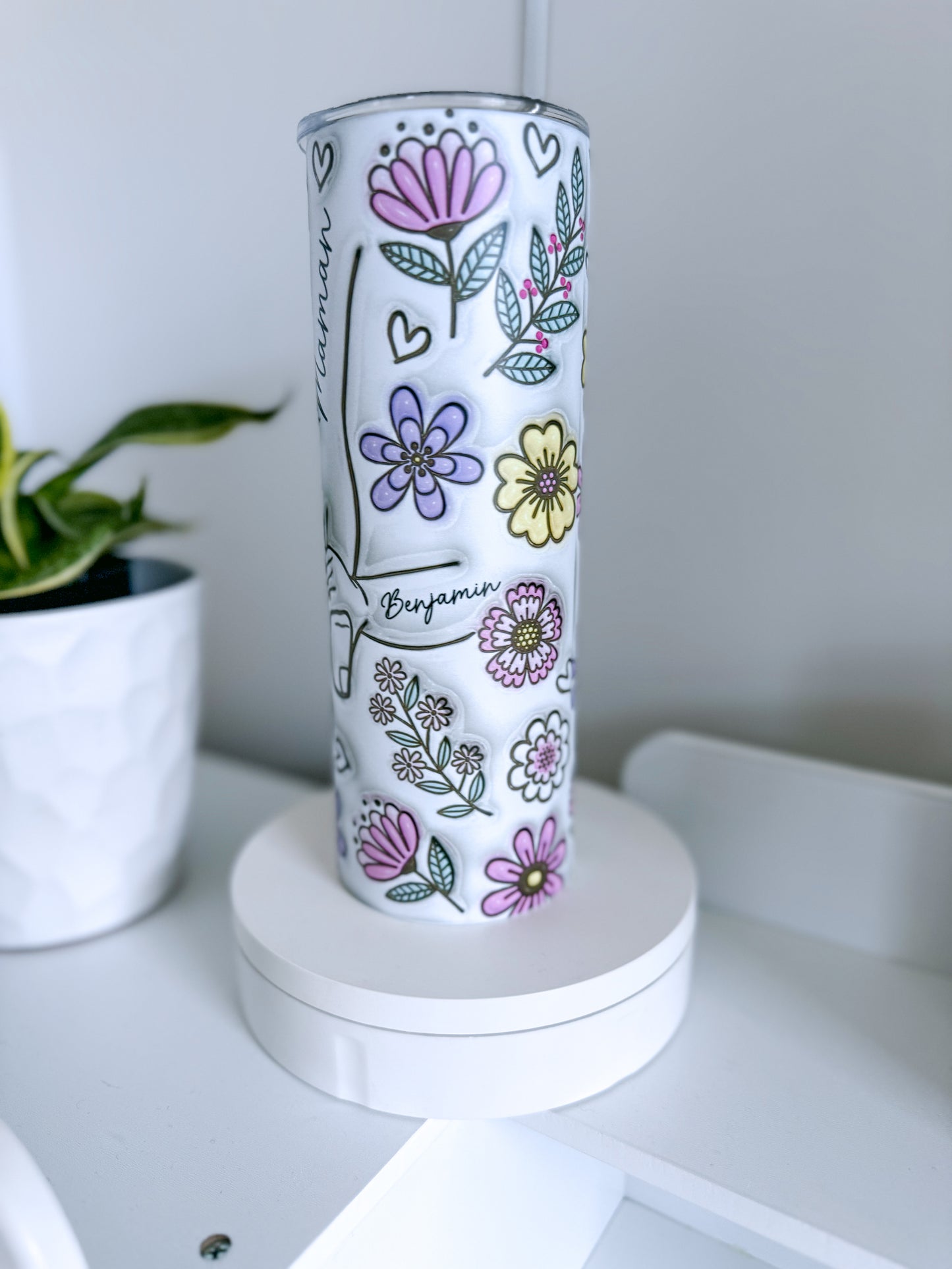 Personalized Hands Mom Tumbler