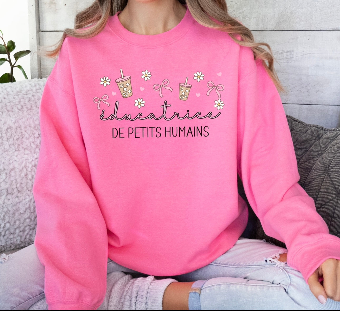 Éducatrice/Enseignante de Petits Humains Crewneck