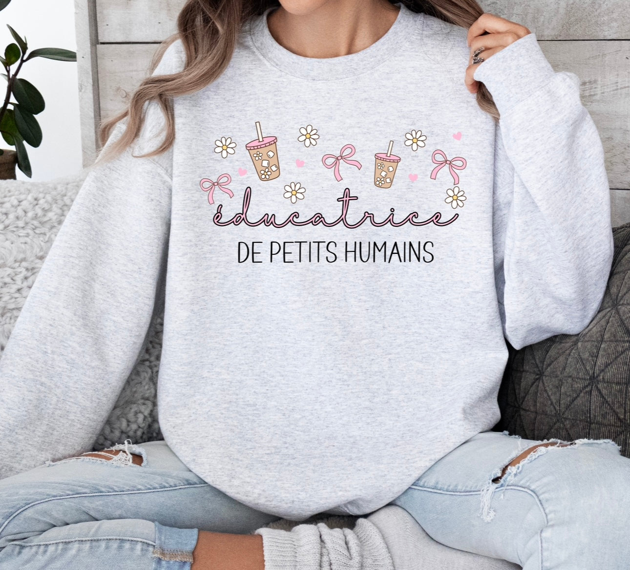 Éducatrice/Enseignante de Petits Humains Crewneck