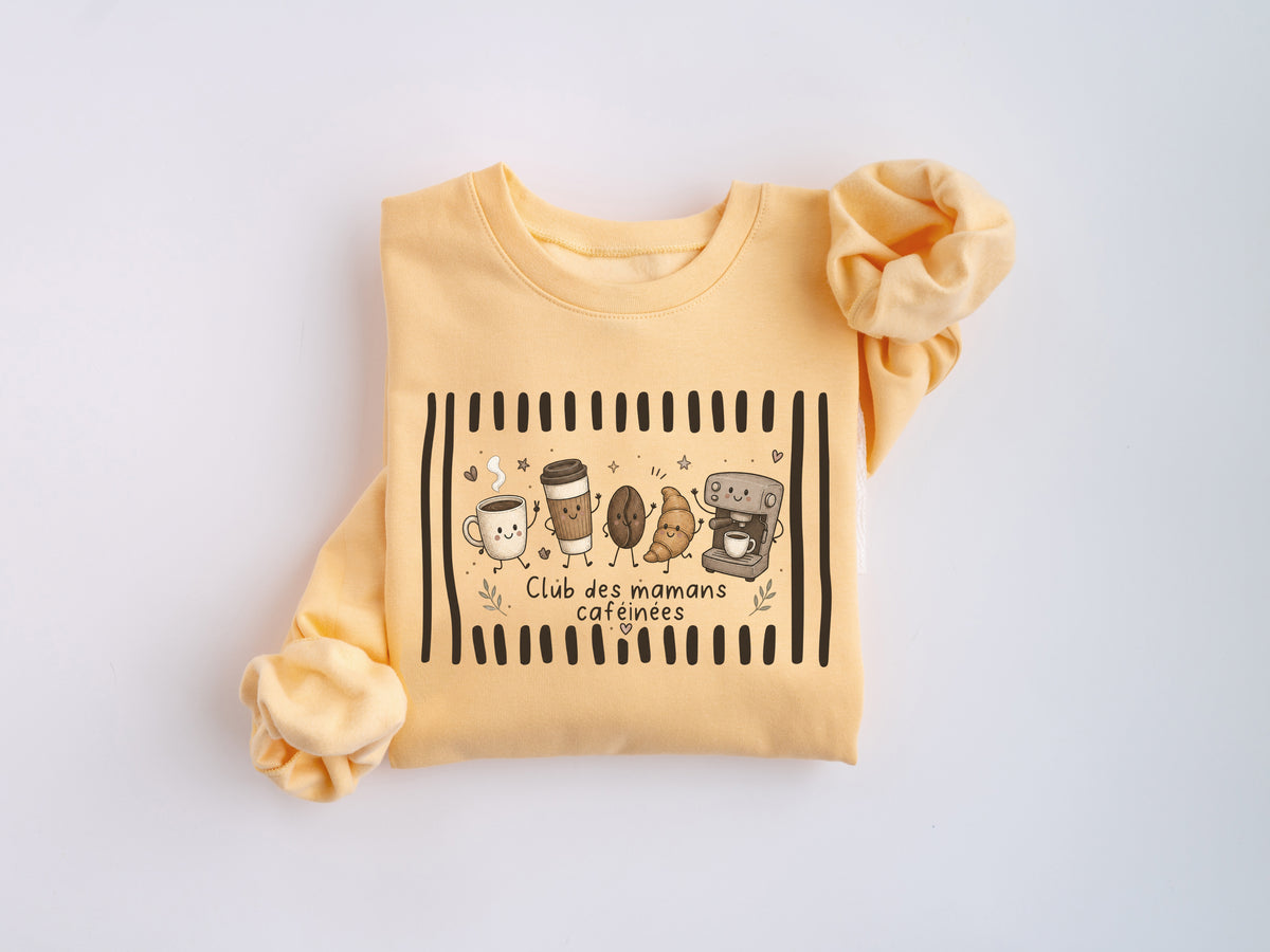 Club des mamans caféinées Crewneck