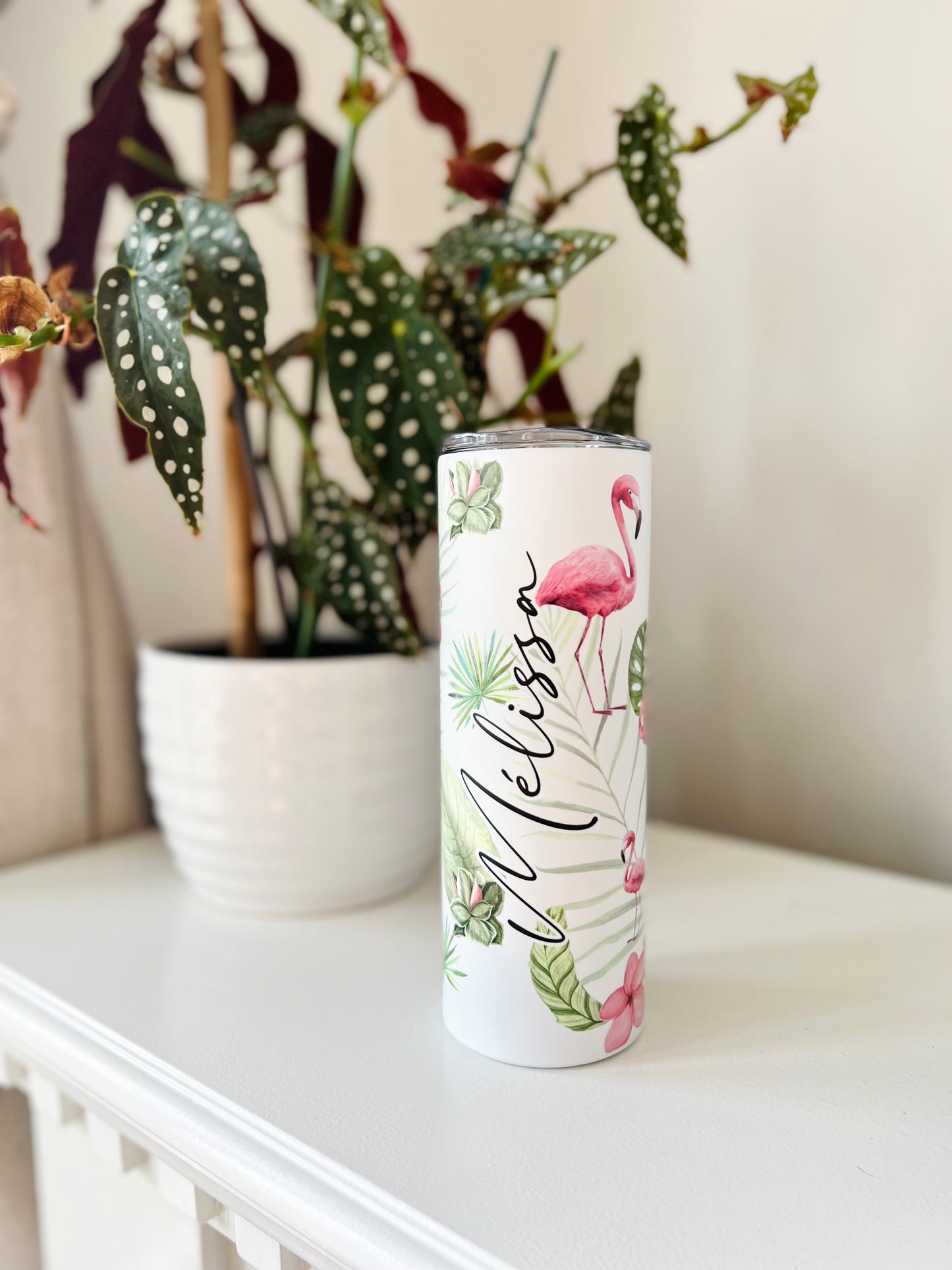 Personalized Flamingo Tumbler