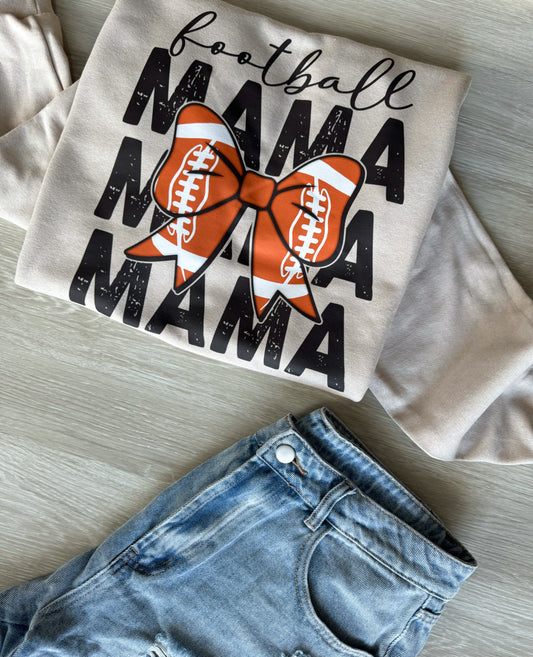 READY TO SHIP Football Mama Crewneck