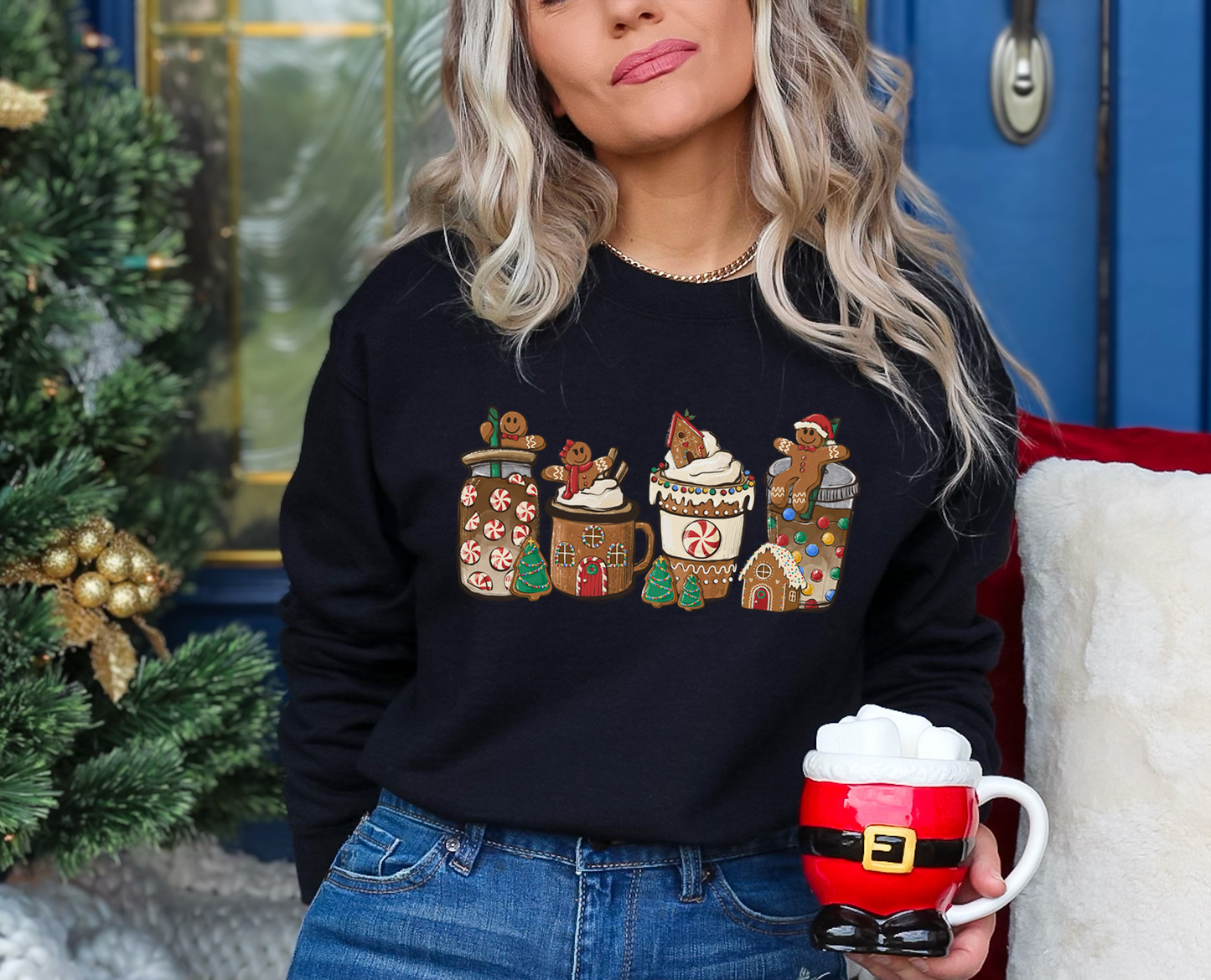 Gingerbread Man Coffee Crewneck