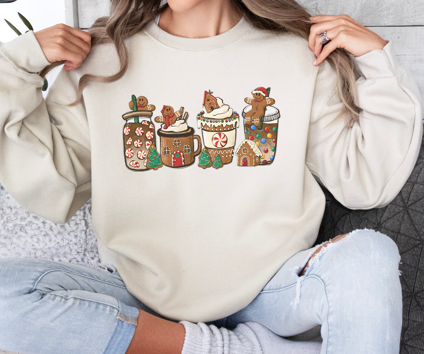 Gingerbread Man Coffee Crewneck