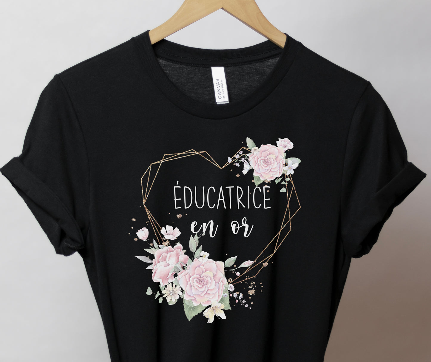 T-Shirt Éducatrice En Or