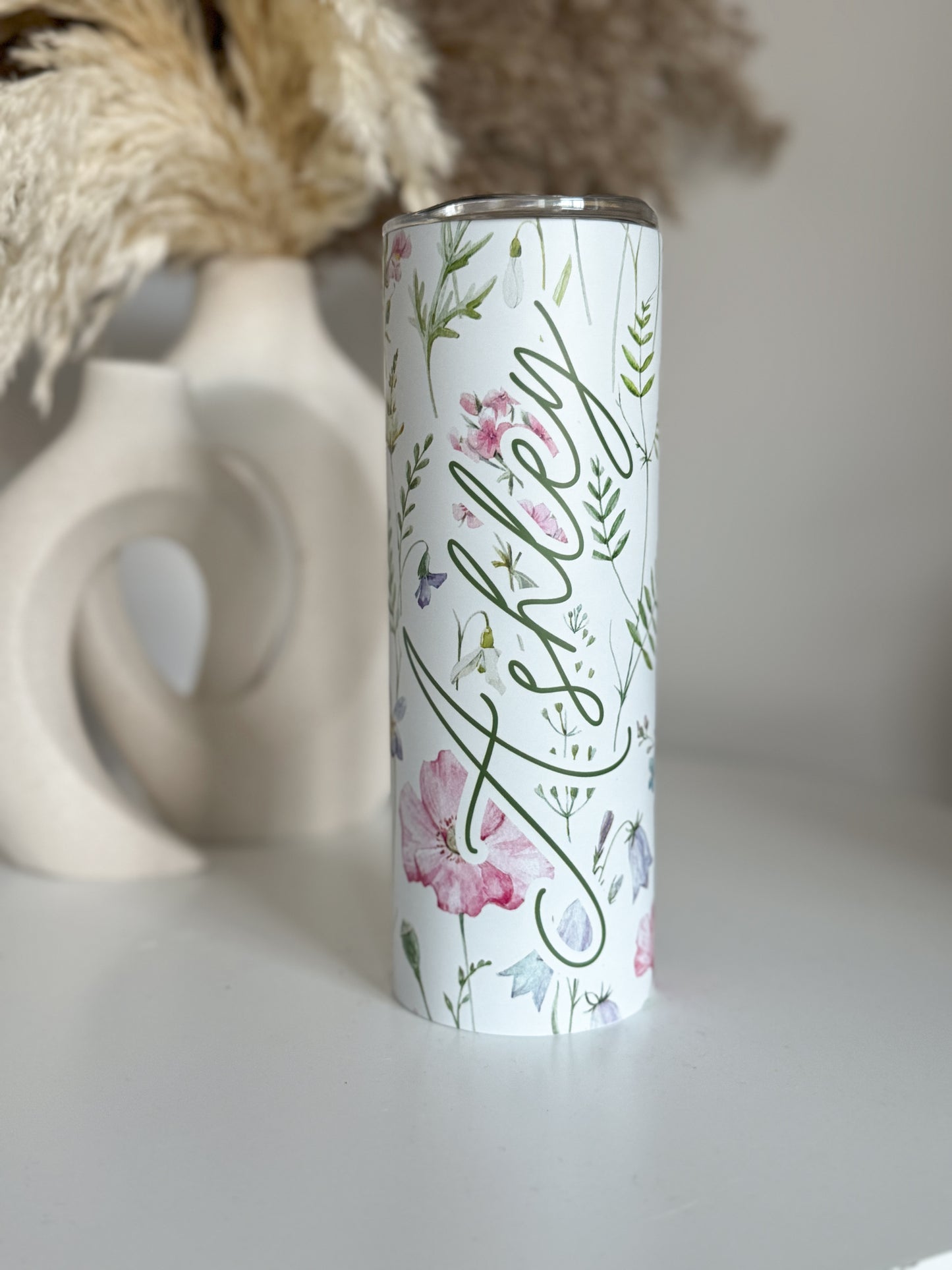 Personalized Wild Flower Tumbler