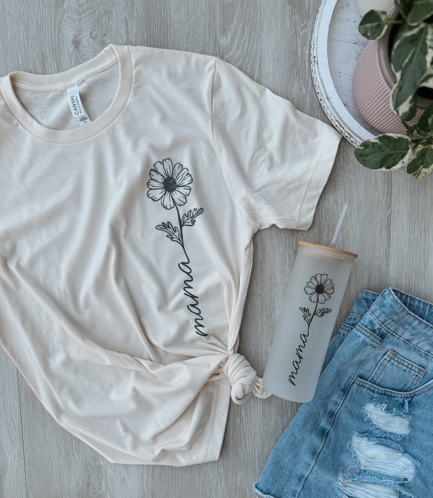 T-Shirt Mama Florale