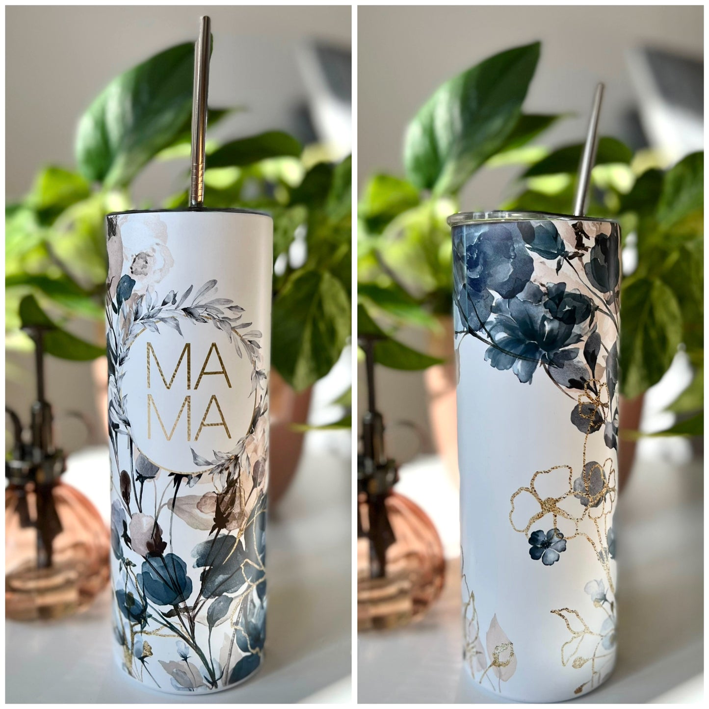 Mama Floral Tumbler