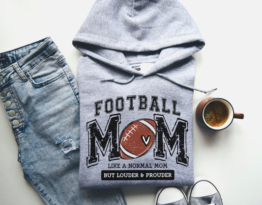 READY TO SHIP XL Football Mom Hoodie