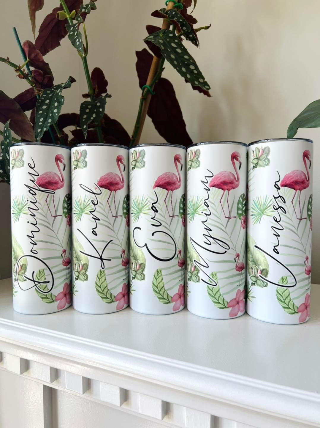 Personalized Flamingo Tumbler