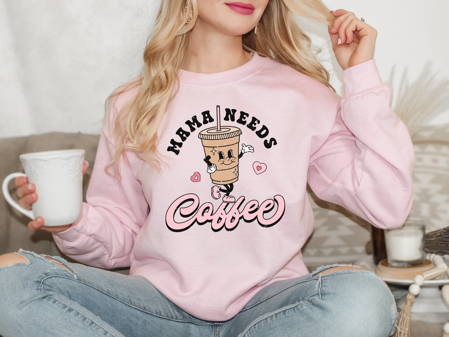 Mama Needs Coffee Crewneck