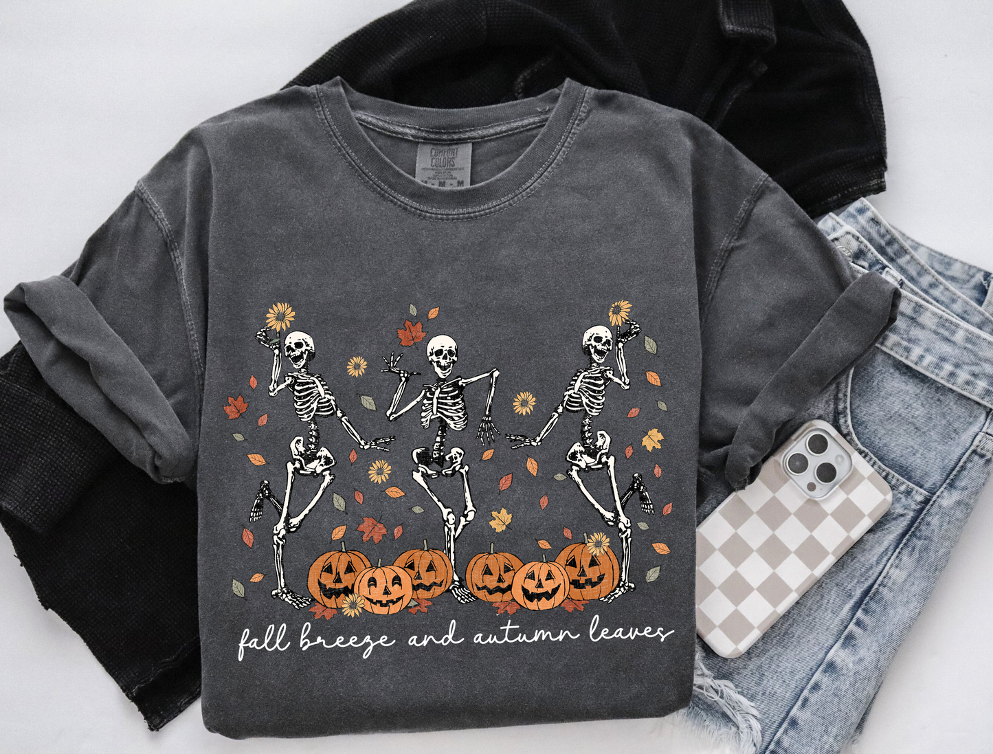 Fall Leaves And Autumn Breeze T-Shirt